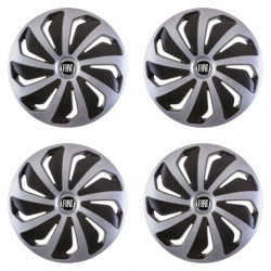 Puklice pre Fiat (čierny) 15 WIND SB