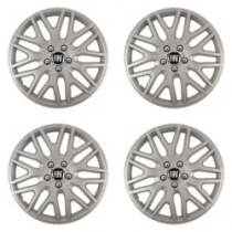 Puklice pre Fiat (čierny) 15 DAKAR