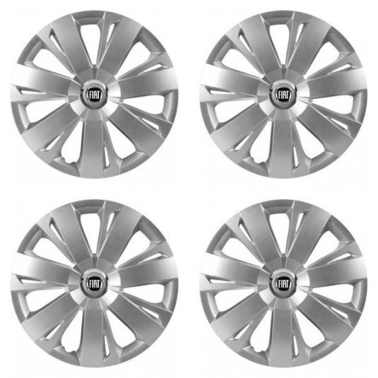 Puklice pre Fiat (čierny) 15 ENERGY RC