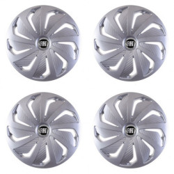 Puklice pre Fiat (čierny) 16 WIND RC SI