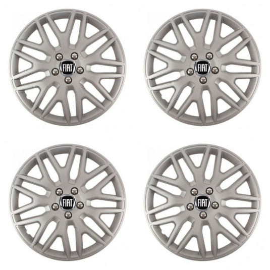 Puklice pre Fiat (čierny) 16 DAKAR