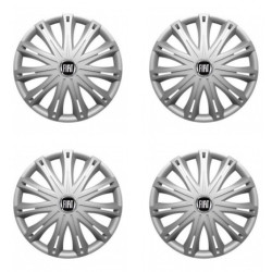 Puklice pre Fiat (čierny) 16 SPARK