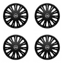 Puklice pre Fiat (čierny) 16 SPARK BLACK