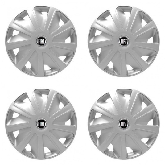 Puklice pre Fiat (čierny) pre dodávky 16 Craft silver