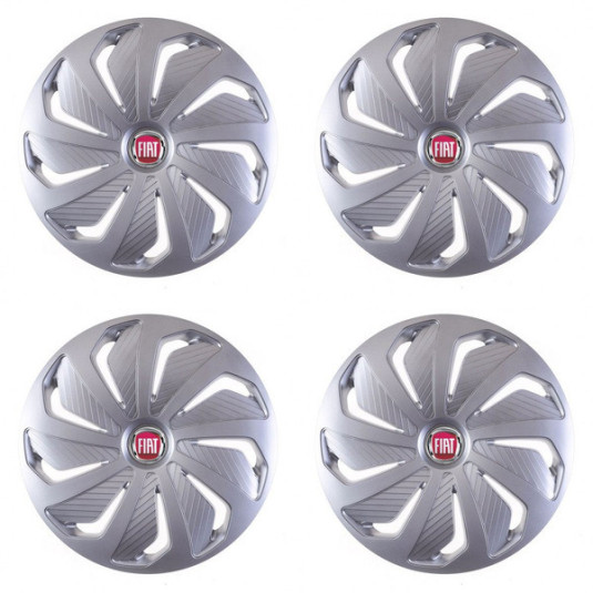 Puklice pre Fiat (červené) 14 WIND RC SI