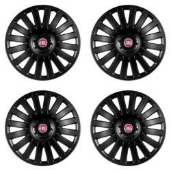 Puklice pre Fiat (červené) 14 Smart black