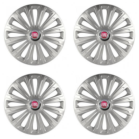 Puklice pre Fiat (červené) 14 TREND RC