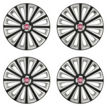 Puklice pre Fiat (červené) 14 TREND RC double colour