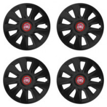 Puklice pre Fiat (červené) 14 STRATOS RR black