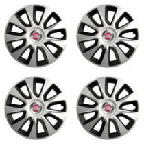 Puklice pre Fiat (červené) 14 STRATOS double colour