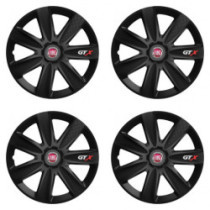 Puklice pre Fiat (červené) 15 GTX CARBON black