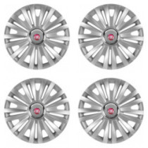 Puklice pre Fiat (červené) 15 ROYAL