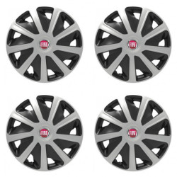 Puklice pre Fiat (červené) pre dodávky 15 Craft silver and black