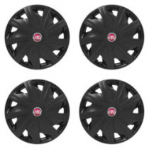 Puklice pre Fiat (červené) pre dodávky 15 Craft black