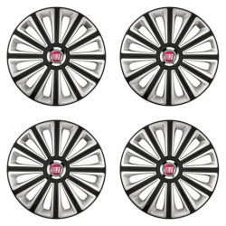 Puklice pre Fiat (červené) 16 TREND RC double colour