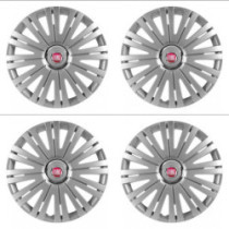 Puklice pre Fiat (červené) 16 ACTIVE RC