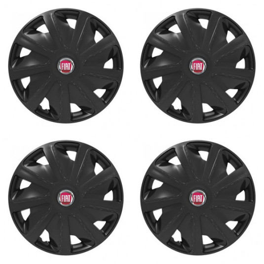 Puklice pre Fiat (červené) pre dodávky 16 Craft black