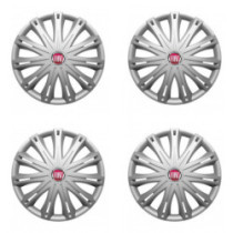 Puklice pre Fiat (červené) 17 SPARK