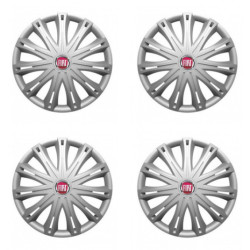 Puklice pre Fiat (červené) 17 SPARK