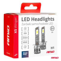 LED žiarovky X5-series WINGER H1 6000K max 30W AMIO-03943
