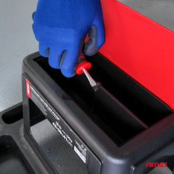 Dielenská stolička na kolieskach s úložným priestorom na náradie 150 kg AMiO-04269