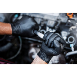 Nitrilové rukavice GoGrip čierne veľkosť L, 50 ks