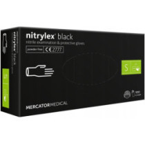 Nitrilové rukavice Nitrylex Basic veľkosť S, 100 ks black