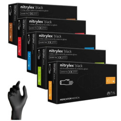 Nitrilové rukavice Nitrylex Basic veľkosť S, 100 ks black