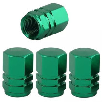 Hliníkové krytky na ventil červené 4 ks