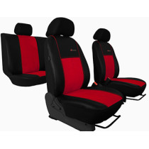 Poťahy pre TOYOTA COROLLA SEDAN XI (2013-2018) Exclusive Alcantara (Alcantara-koža) červená