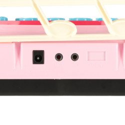 Klávesnica pre deti interaktívny klavír organ 37 klávesov mikrofón stojan ružová