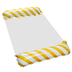 Nafukovací plážový matrac hojdacia sieť vodné lehátko kreslo bazén žltá