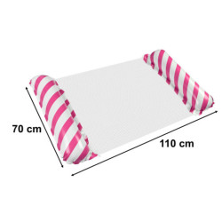 Nafukovací plážový matrac hojdacia sieť vodné lehátko kreslo bazén ružová