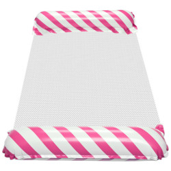 Nafukovací plážový matrac hojdacia sieť vodné lehátko kreslo bazén ružová