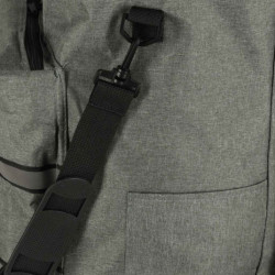 Nákupná taška na kolieskach s rámom 100 cm sivá