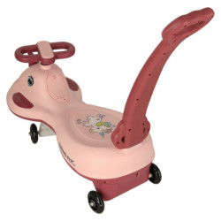 LED Swing FIX S1 Odrážadlo s rukoväťou ružová max. 65 kg