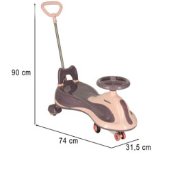 LED Swing FIX S2 Odrážadlo s rukoväťou fialová max. 100 kg