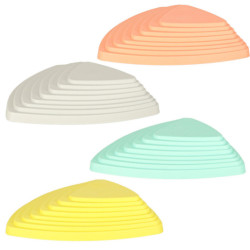 Senzorická dráha pre tréning rovnováhy 11 prvkov,  pastelová