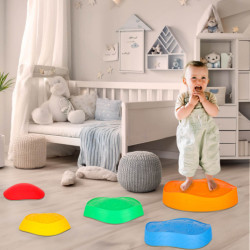 Senzorická cesta riečne kamene pre rovnováhu, 5ks