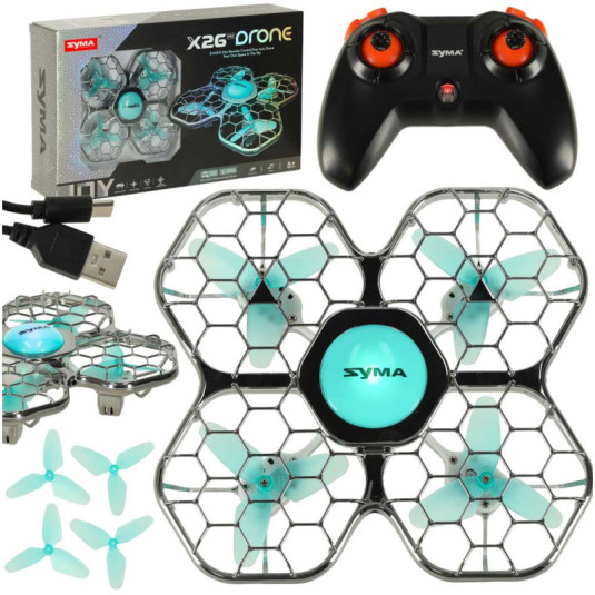 Syma X26PRO 2,4 GHz Wi-Fi RC Dron, čierny
