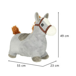 Detský skákací mostík s pumpou gumový kôň kôň