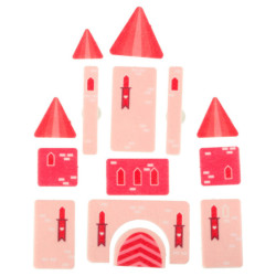 Senzorické zmyslové montessori manipulačné dosky na batoh ružové