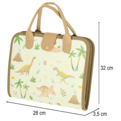 Senzorické zmyslové montessori manipulačné dosky dinosaurus prípad