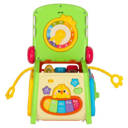 Vzdelávacia triediaca kocka s klavírnym krokodílom 4v1