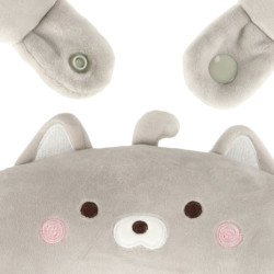 Cestovný vankúš 2v1 na krk pre lietadlo auto maskot mačka