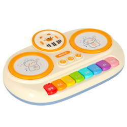 Detský interaktívny organový klavír vzdelávací béžový