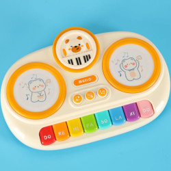 Detský interaktívny organový klavír vzdelávací béžový