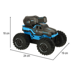 RC auto jazdiace na vode vodotesné, modré