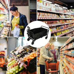 Kempingový nákupný vozík-  skladací