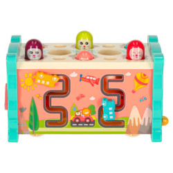 Senzorická hračka pre bábätká 8v1 Bibi-inn modrá